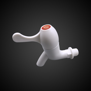 Touchless <b>Basin</b> Faucet <b>Single</b> Hole Ceramic Valve Plastic Minimalist White Bathroom <b>Tap</b> - Product Image 3