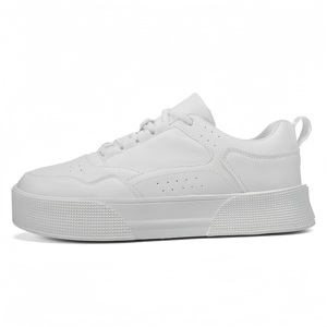 Chaussures de skate décontractées haut de gamme pour hommes avec semelle épaisse en cuir blanc et design ventilé ajouter aux chaussures de <span class=keywords><strong>sport</strong></span> décontractées - Product Image 5