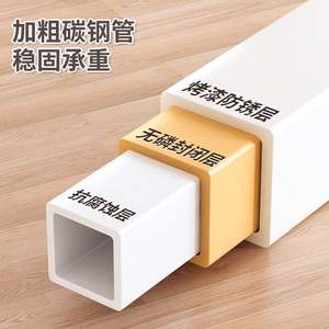 Étagère à chaussures multi-niveaux simple avec porte-manteau, meuble de rangement sur pied pour l'organisation des chaussures et des accessoires derrière la porte ou dans l'entrée - Product Image 5