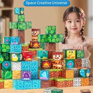 2026 नए थोक भवन ब्लॉक क्यूब 81 पीसी प्रारंभिक शैक्षिक 3 डी डाइय क्यूब प्लास्टिक निर्माण ब्लॉक - Product Image 5