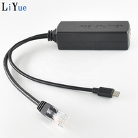 Injecteur/Switch PoE Actif Gigabit Micro USB Ethernet 48V vers 12V/5V 2.4A 10/100/1000Mbps