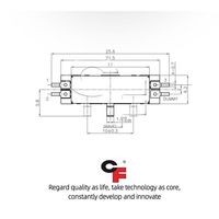 Potentiomètre miniature à glissière CF FS1010, course de 10 mm, résistance 1K-1M, tolérance 20 %, pour le contrôle du volume du téléphone