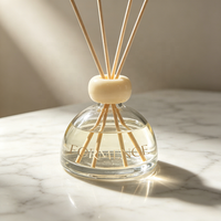 Bouteille diffuseur de parfum en verre de luxe vide personnalisée 100 ml avec bouchon en liège, grande capacité pour huiles essentielles et parfums