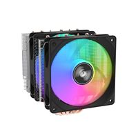 Refroidisseur d'ordinateur à air RGB avec 6 caloducs et PWM, compatible Intel LGA 1700, 1200, 2011, 115X, AM, AM5 et AM4