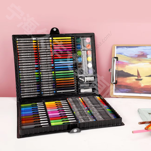 Lot de 150 crayons de cire multicolores en plastique pour enfants, coffret cadeau de papeterie pour peinture et dessin - Product Image 1