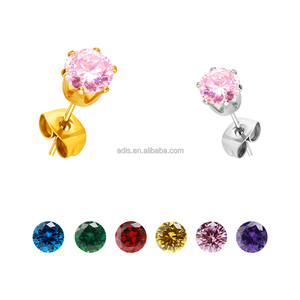 Offre Spéciale acier inoxydable élégant Six-Prong rond rose zircone <span class=keywords><strong>bijoux</strong></span> de beauté étincelants - Product Image 6