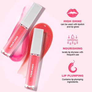 <span class=keywords><strong>Gloss</strong></span> Repulpant Personnalisable à Paillettes Scintillantes Nude Intense Volume Extrême à l'<span class=keywords><strong>Acide</strong></span> <span class=keywords><strong>Hyaluronique</strong></span>, Effet Liquide Épicé, avec Marque Privée - Product Image 2