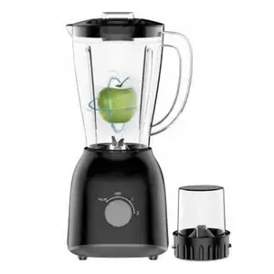 265270 Any injection colour 2 speeds 350w resistance quality plastic 1.5l table blender 2 in 1 with mill grinder