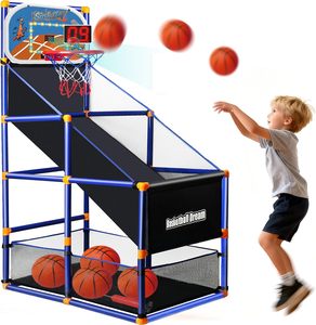 Juego de Baloncesto de Alta Calidad con Aro Independiente y Retorno Automático de Balones - Product Image 1