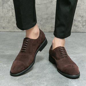 Nuevos Zapatos de Vestir de Gamuza Resistentes, Cómodos y Transpirables para Hombre, Zapatos <span class=keywords><strong>Oxford</strong></span> - Product Image 3