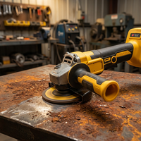 Set Perkakas Listrik Multifungsi 21V Lithium-Ion Tanpa Kabel, Kombinasi Impact Wrench & Angle Grinder, Kotak Perkakas, Produsen OEM, Grosir