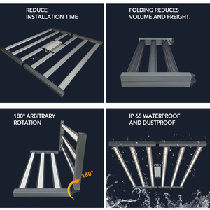 Lámpara de <span class=keywords><strong>Cultivo</strong></span> <span class=keywords><strong>LED</strong></span> de Espectro Completo para Interiores de 720W-PPE2.5/2.7, 4FT, Precio de Fábrica, Certificación CE, ULCA e ISO, Diseño Todo en Uno, 4x4 - Product Image 3