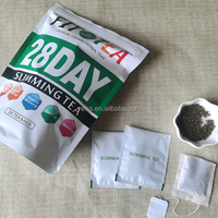 Thé Herbal Détoxifiant pour Adultes Unisexe, Faible en Gras, Faible en Sodium, Sans Sucre, Cure de 28 Jours, Perte de Poids