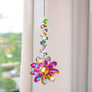 Wholesale Sunflower <strong>Rainbow</strong> <strong>Maker</strong> K9 Crystal Suncatcher Indoor Window Outdoor Garden Decor Gifts - Product Image 6