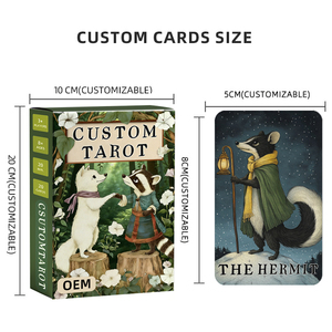 Tarjetas de <span class=keywords><strong>Tarot</strong></span> de Animales <span class=keywords><strong>HD</strong></span> con Impresión Personalizada de Fábrica OEM en Alta Calidad con Caja Magnética - Product Image 3