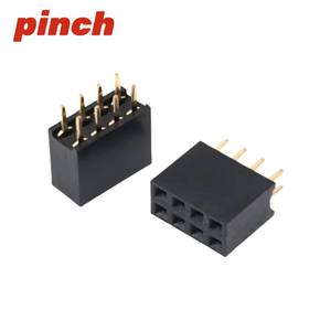 Conector Electrónico Hembra Tipo Pinch Header, Paso de 2.54mm, Fila Simple o Doble, de 2 a 40 Pines - Product Image 2