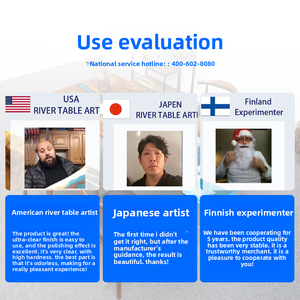 Revêtement époxy liquide transparent haute brillance ETERNI, directement de l'usine, pour sols d'art 3D en showroom et revêtements plastiques - Product Image 5