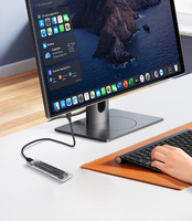 Boîtier de disque dur portable M2 10 Gbps NVME NGFF - Boîtier de disque dur externe transparent en PC pour SSD M2