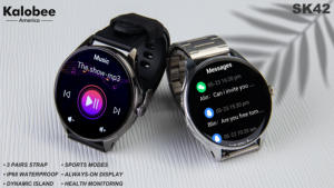 Reloj Inteligente Unisex SK42 con Correa de Silicona, Pantalla AMOLED de 1.6'' y Alta Resolución 480*480, Llamadas Bluetooth, Brújula, Resistente al Agua IP68 - Product Image 5