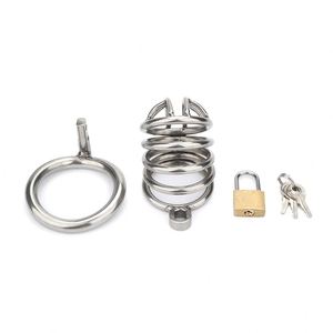 Pénis Serrure En Acier Inoxydable Creux Cage De Chasteté Dick Jouets Mâle Chasteté Dispositif Sex Toy pour Hommes juguetes sexuales - Product Image 3