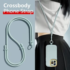 Wholesale Women's Adjustable Anti-Loss Phone Strap Anti-Drop Retractable Long Crossbody Strap Phone Lanyard