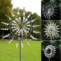 Sculpture cinétique en acier inoxydable