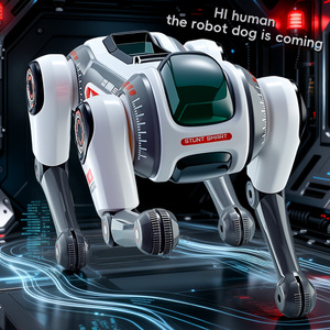 Perro robot interactivo inteligente con control remoto, diálogo de voz inteligente con IA y aprendizaje, mascota electrónica. - Product Image 2