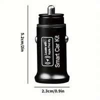Mini chargeur de voiture avec traceur GPS, chargeur rapide sans fil USB Type C pour allume-cigare, application officielle Find My, garantie 1 an