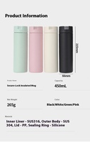 Tasse thermos sous vide en acier inoxydable 316 Tasse à eau rapide Séparation du thé Valeur de couleur élevée pour cadeau d'affaires pour hommes et femmes