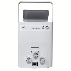 Sihao 6L chauffe-eau sans réservoir Camping en plein air chauffage instantané bain douche en plastique Type de conduit d'échappement pour voiture camion tente - Product Image 1