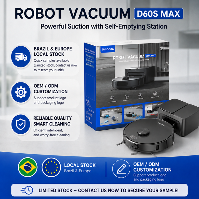 Teendow D60S Max 6000Pa Aspiradora Robot Intelligent Self Mopping Vacuum Cleaner Robot Wet And Dry With Water Tank