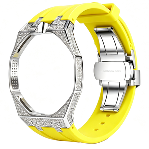 <span class=keywords><strong>Correa</strong></span> de Metal con Diamantes de Acero Inoxidable para Reloj ap <span class=keywords><strong>swatch</strong></span> Royal pop, <span class=keywords><strong>Correa</strong></span> para Reloj ap Royal pop - Product Image 1