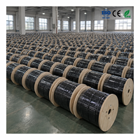 Câble de descente en fibre optique UKCC GJYXCH 1 2 4 cœurs pour accès aérien domestique et réseau haut débit