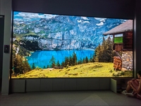 Écran LED COB d'intérieur P0.9375 à pas fin pour mur vidéo animé, idéal pour salles de conférence, halls d'entreprises, magasins de détail et ascenseurs