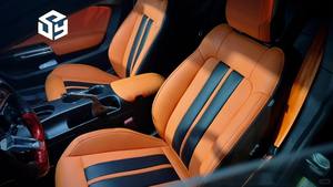 Fundas de asiento de coche de ajuste personalizado para <span class=keywords><strong>Ford</strong></span> Mustang 2015-2024 juego completo de cuero cinco asientos Protector Napa cuero - Product Image 4