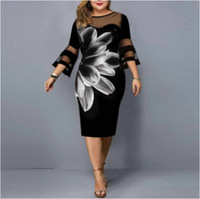Y308031 gaun wanita seksi bodycon elegan untuk wanita gaun midi renda berlubang jubah wanita