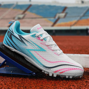 Chaussures à <span class=keywords><strong>pointes</strong></span> de course professionnelles unisexes avec semelle extérieure en caoutchouc et tige en maille respirante pour l'<span class=keywords><strong>athlétisme</strong></span> sur piste et sur route, utilisation estivale - Product Image 4