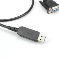 OEM personalizado 1,2 m CH340 FTDI RS232 DB9 hembra a USB 2,0 macho UART TTL Cable serie para comunicación de datos industriales