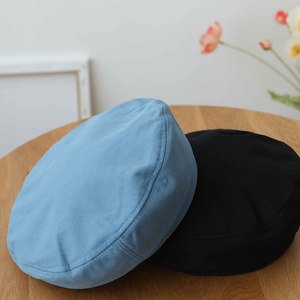 Chapeaux béret avec logo personnalisé pour femmes et filles, béret d'artiste français simple de couleur unie, casquette, cadeaux promotionnels - Product Image 2