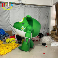 Costume de dessin animé gonflable pour défilé, gros ballons, costume de jet gonflable vert