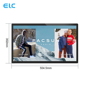 21.5 <span class=keywords><strong>inch</strong></span> treo tường Điện dung màn hình cảm ứng kỹ thuật số biển RJ45 USB SD Thẻ truy cập màn hình lớn hoạt hình cửa hàng bán lẻ - Product Image 5