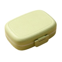 Boîte à pilules portable en plastique à 9 compartiments, étanche à l'humidité, avec impression de logo disponible
