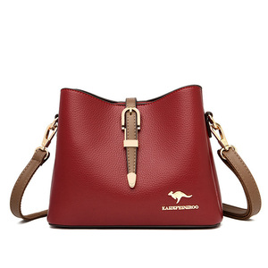 New Factory Wholesale Large Capacity Women's Handbag <b>Tote</b> Shoulder Bag Pu Leather Lady Fashion Designer Messenger Bag - Product Image 2