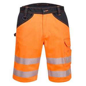 PORTWEST - PW348OBR34 PW3 High visibility orange/black <b>shorts</b> - EAN 5036108329861 <b>HI</b>-<b>VIS</b> WORKWEAR - Product Image 1