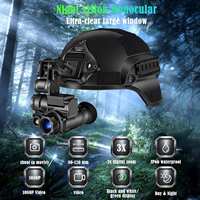 Nuevo Telescopio de Visión Nocturna Montado en Casco NVG10 WiFi 1080p Foto/Video 3x Aumento IP66 Dispositivo Montado en la Cabeza Resistente al Agua