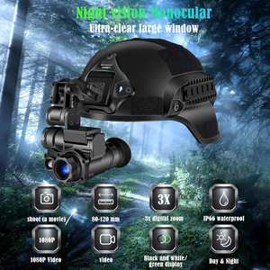 Nuevo Telescopio de Visión Nocturna Montado en Casco NVG10 WiFi 1080p Foto/Video 3x Aumento IP66 Dispositivo Montado en la Cabeza Resistente al Agua - Product Image 5