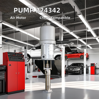 Pompe à piston pneumatique à 2 billes en acier inoxydable YONJIA 10:1, à base d'eau, à base de solvant, à haute teneur en solides,