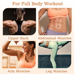 Appareil de fitness abdominal à domicile, structure ABS durable, conception pliable, propulsion par roues arrière, contrôle mécanique pour l'exercice physique - Product Image 6