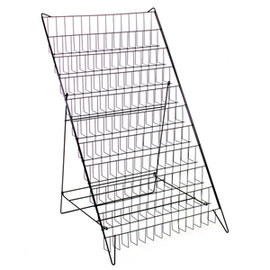 Floor Standing Folding Magazine Display <strong>Racks</strong> 120 LPs <strong>Record</strong> Storage <strong>Rack</strong> - Product Image 2