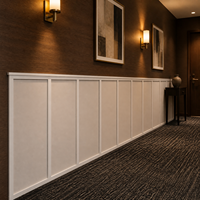 Panel Dinding Wainscoting PS Anti Air, Anti Rayap, Bebas Formaldehida, Pabrik OEM&ODM untuk Dekorasi Dinding Balkon dan Lorong